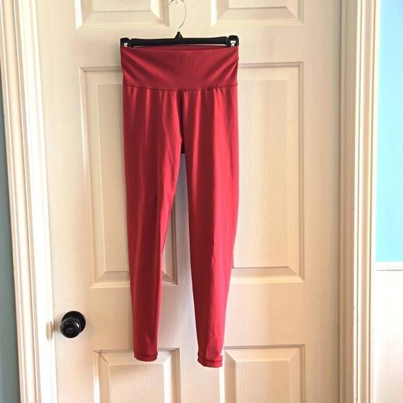 adidas Pants - Adidas Red Wide Band XS Ankle Leggings